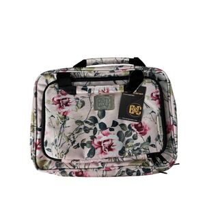 Bang & Carsen Floral Hanging Toiletry Bag Pink Rose Travel Makeup Organizer NWT